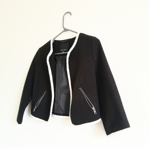 AMISU textured blazer - Picture 3 of 5